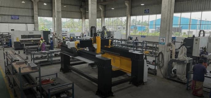3D and Robotic Laser cutting machines on the GMT Engineers factory floor.