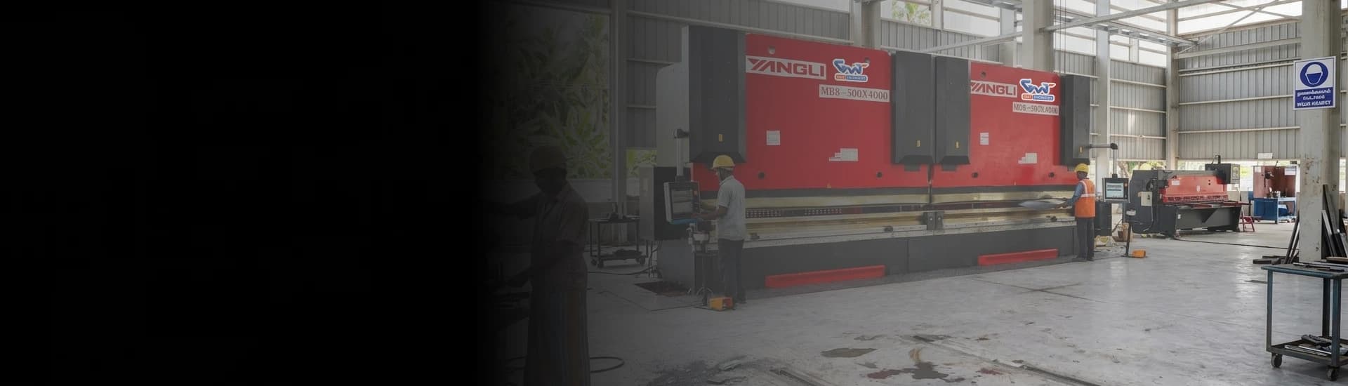 Yangli MB8 Series CNC Press Brake performing heavy-duty metal bending